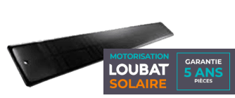 moteur solaire loubat - volet roulant - Loubat Fermetures