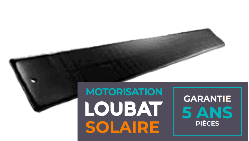 motorisation solaire volet roulant - moteur Loubat solaire